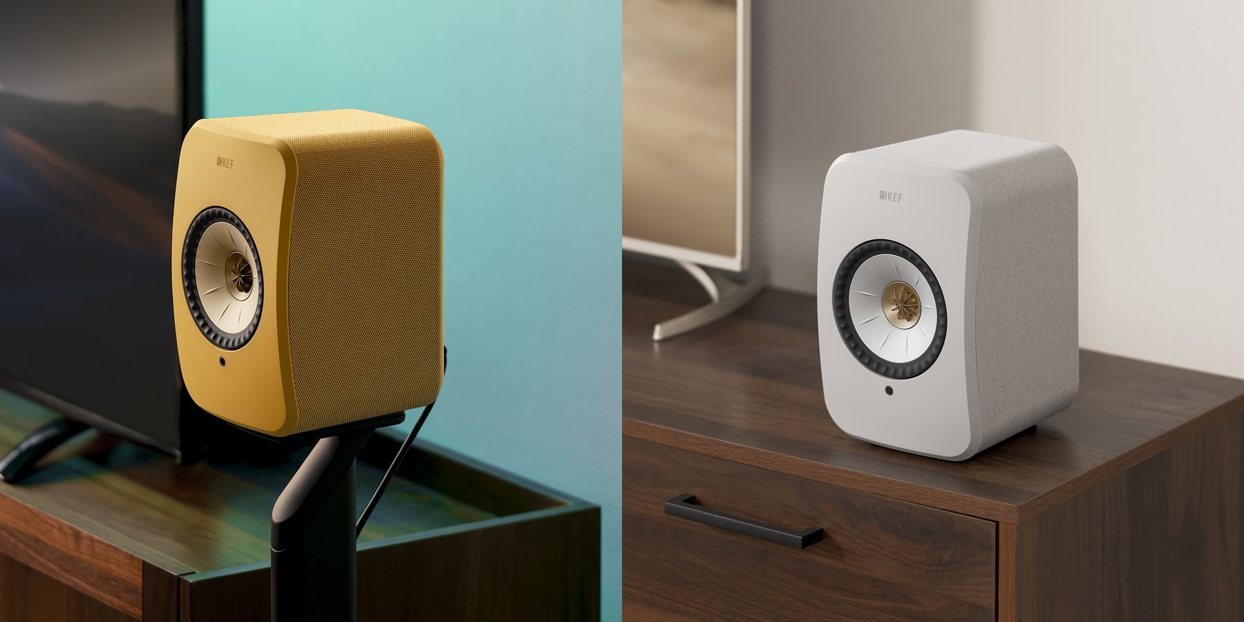 New LSX II Colours: Amber Haze & Cotton White | KEF EU