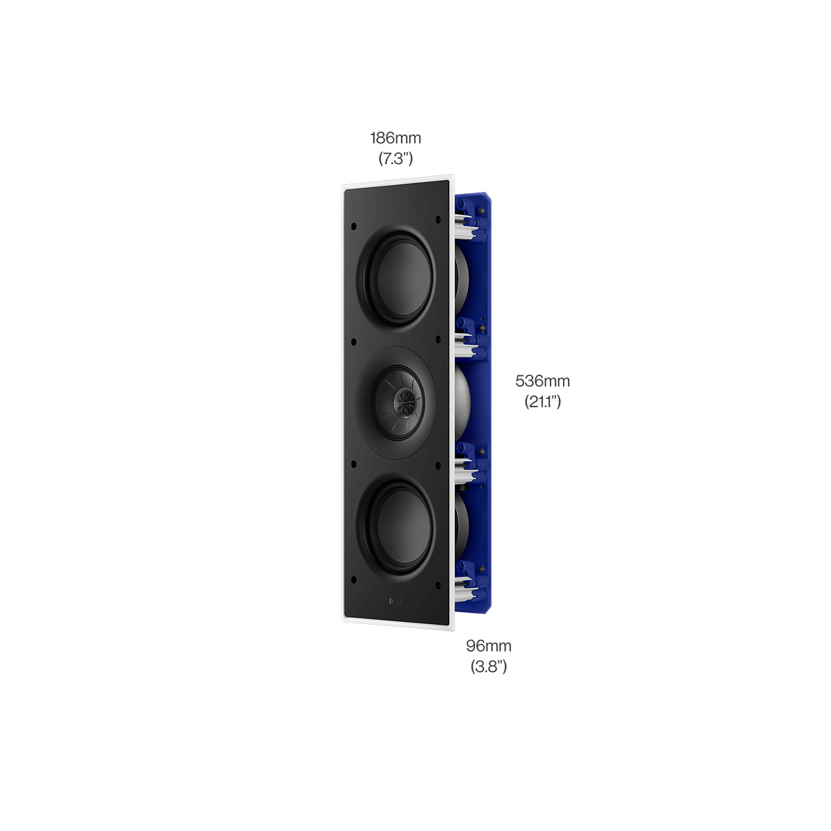 Rozměry a montáž KEF Ci3120QLM-THX